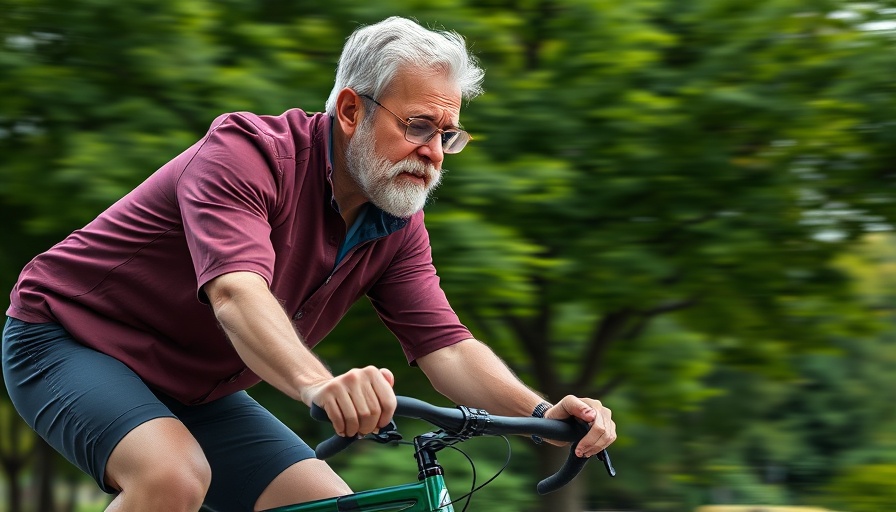 Focused cyclist embodying personal growth over comparison.