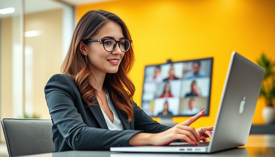 Building Stronger Relationships in a Remote World: Professional woman in a virtual meeting.