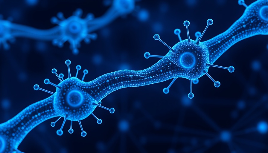 Futuristic AI builds proteins concept with circuit patterns.