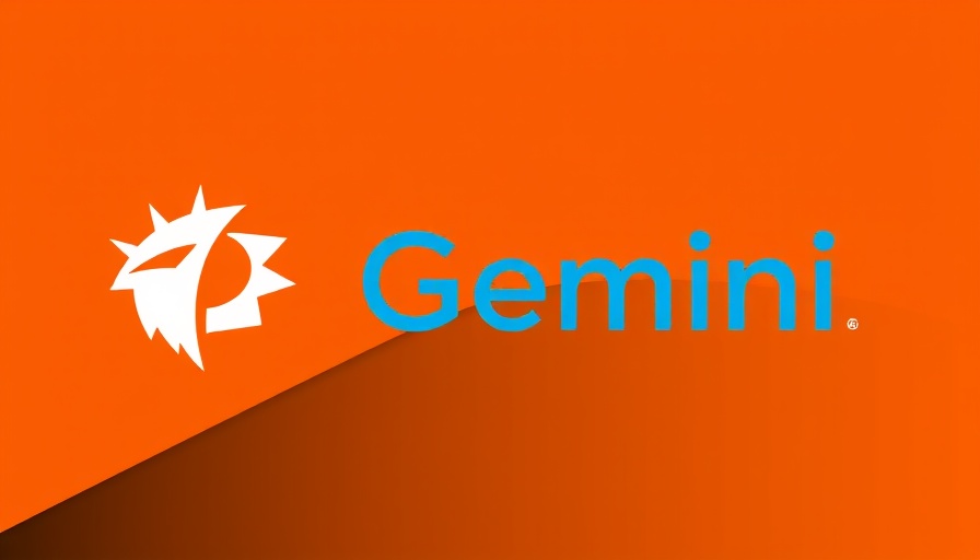 Minimalist design for AI-powered app development featuring Gemini logo.