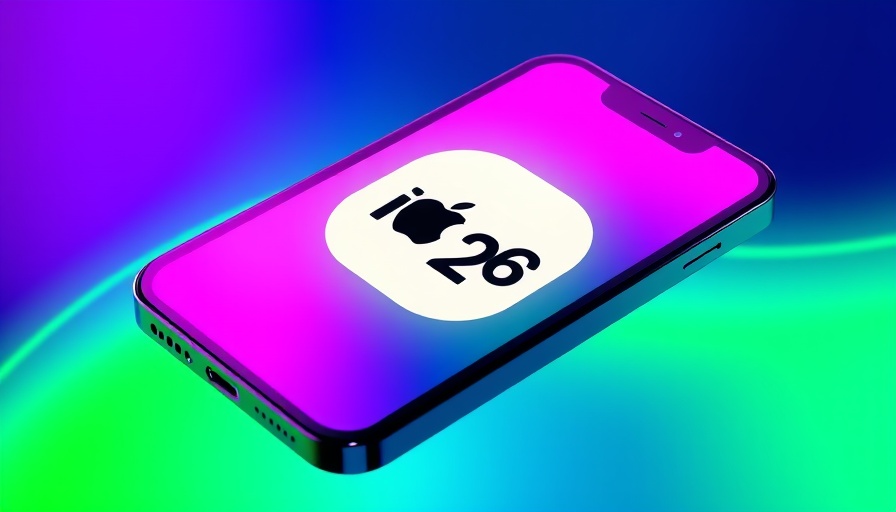Three iPhone models displaying iOS 26 support