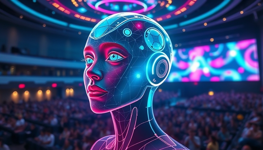 AI tasting technology presentation showcasing futuristic AI concept.