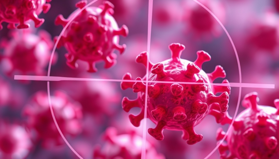AI targeting cancer cells illustration, showcasing precision treatment.