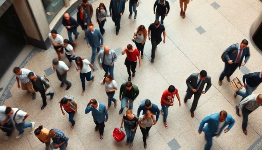 Crowd walking briskly in urban space, Medicaid work requirements impact on states.