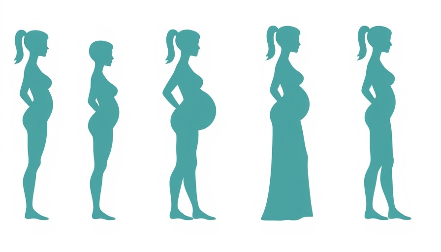 Weight loss progression illustration using vibrant silhouettes.