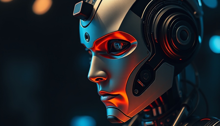 Futuristic robot representing AI technology advancements.