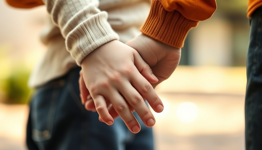 Tender moment depicting parenting and mental health