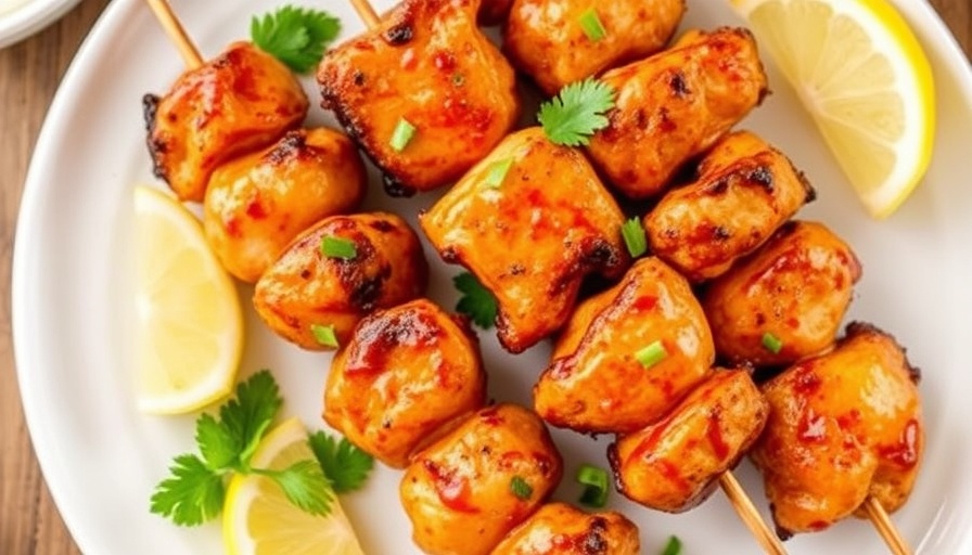 Air Fryer Harissa Chicken Skewers