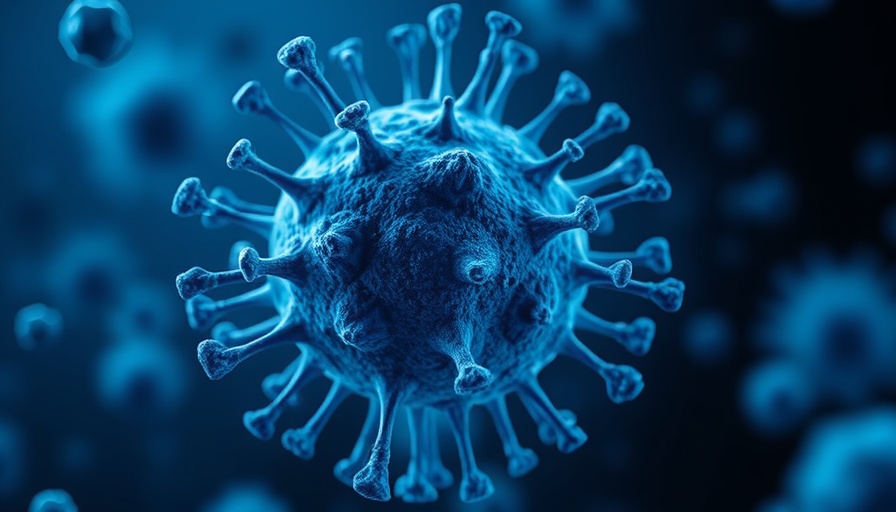 Immune cell with antibodies in a youthful system visualization.