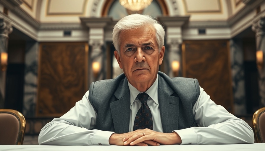 Older man discussing Vaccine Injury Compensation Program reform in formal setting.