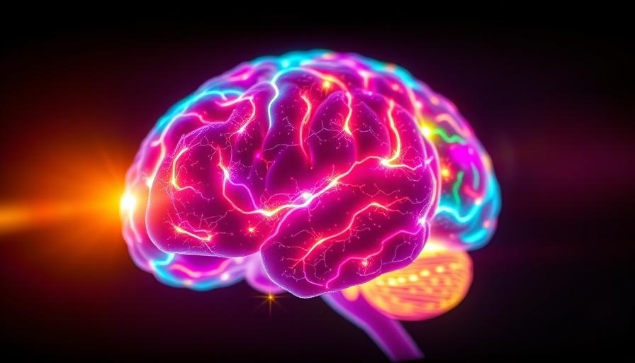 Glowing brain illustrating protein that reverses brain aging