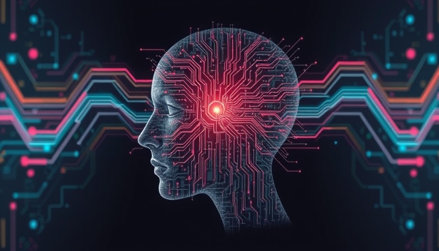Abstract art depicting AI job loss fears with digital face and patterns.