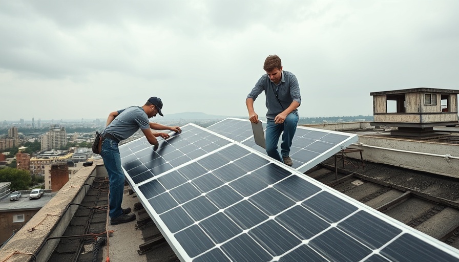 Solar power adoption in Pakistan with workers installing panels.