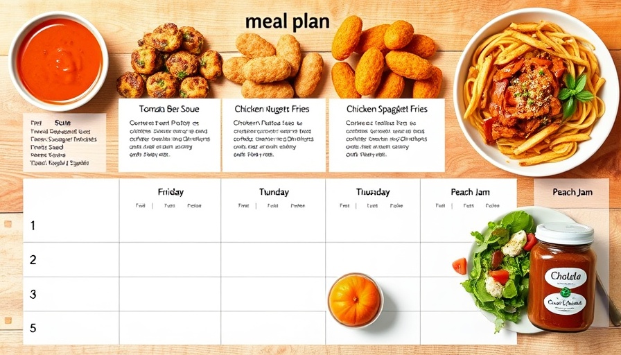 Weekly meal plan with Tomato Bisque and more.