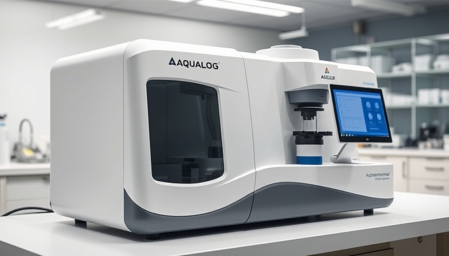 Aqualog spectrometer for water research in a lab