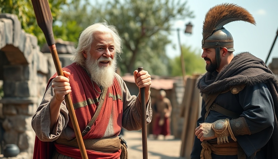 First-time filmmaker at 78 excitedly on set interacting with actor.