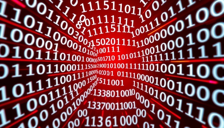 Binary code radial pattern representing Hybrid AI and Human Market Insight Platform.