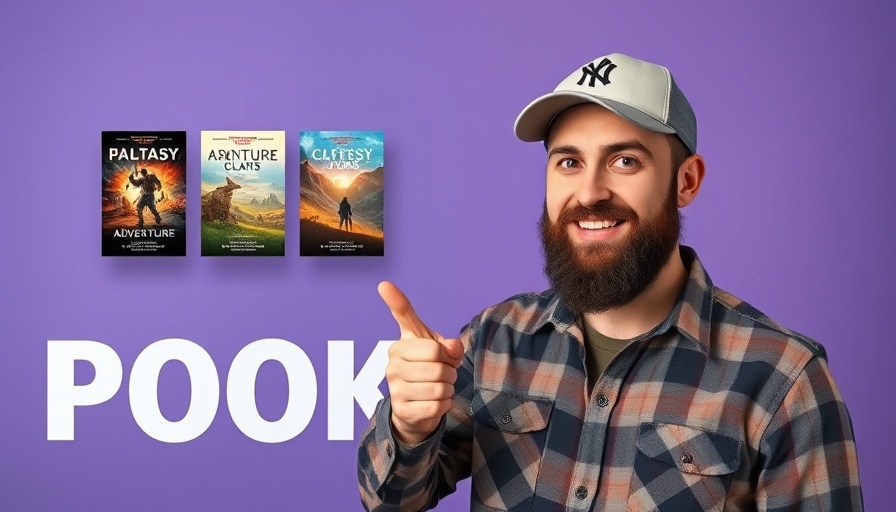 AI Writing Agent concept with man pointing at books.