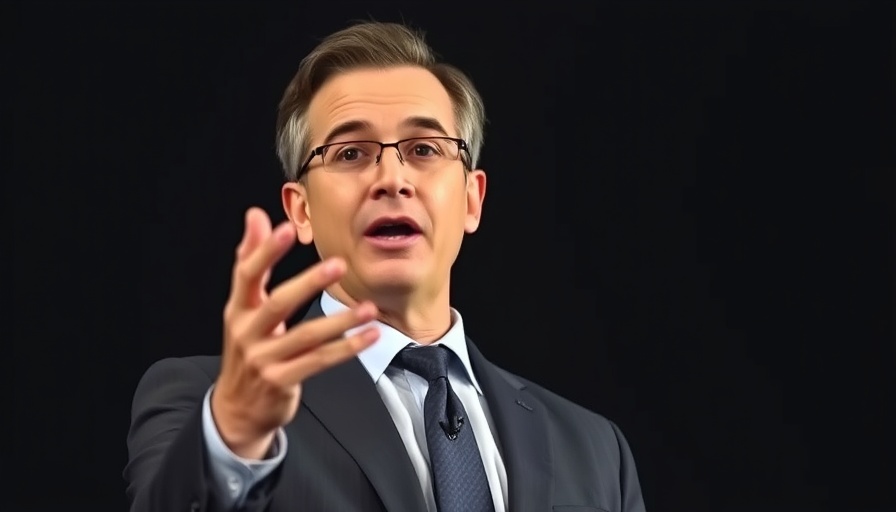 Grok 5 AI Revolution highlighted during impactful speech.
