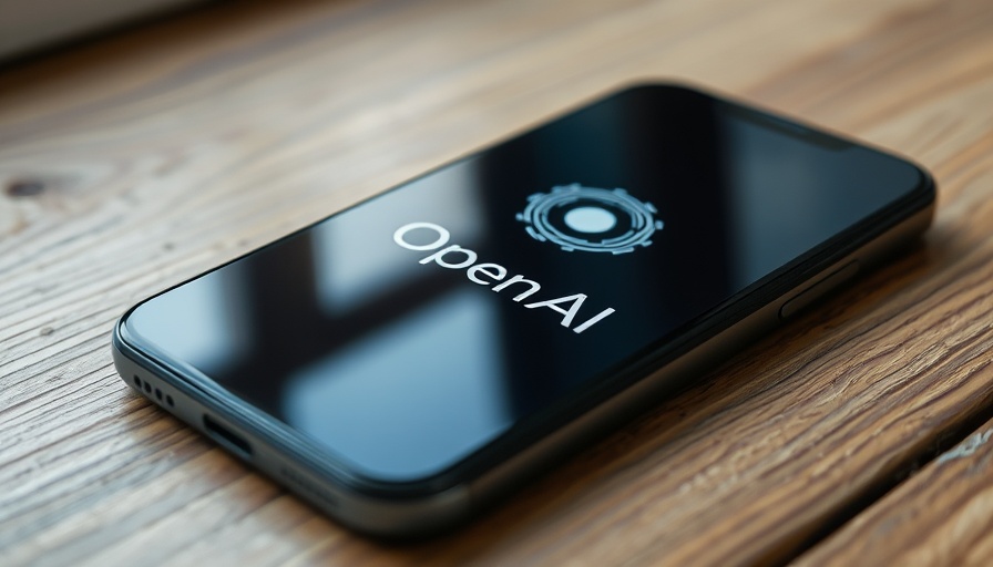 OpenAI Codex developer agent update on smartphone screen, wooden table, close-up.