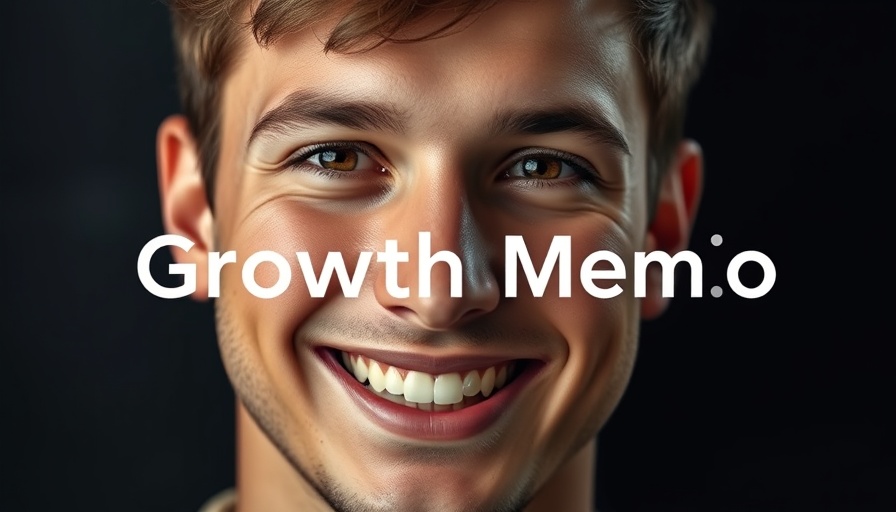 Portrait of a young man with 'Growth Memo' text, representing internal linking strategies.