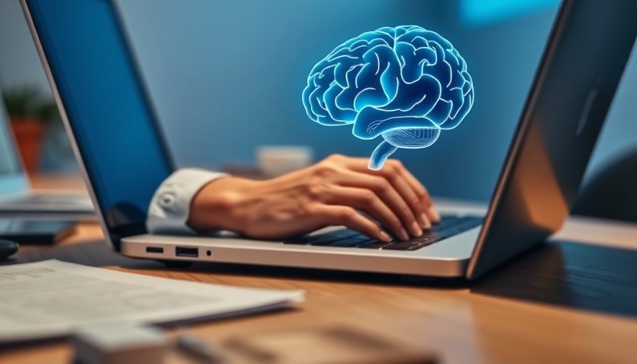 LLMs supercharge machine learning workflow with digital brain on laptop.