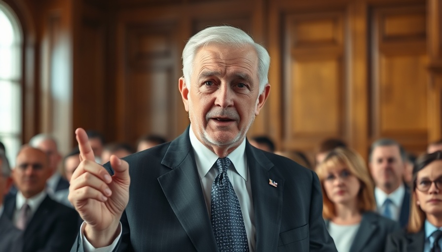 Medicaid spending discussion featuring older man in formal setting.