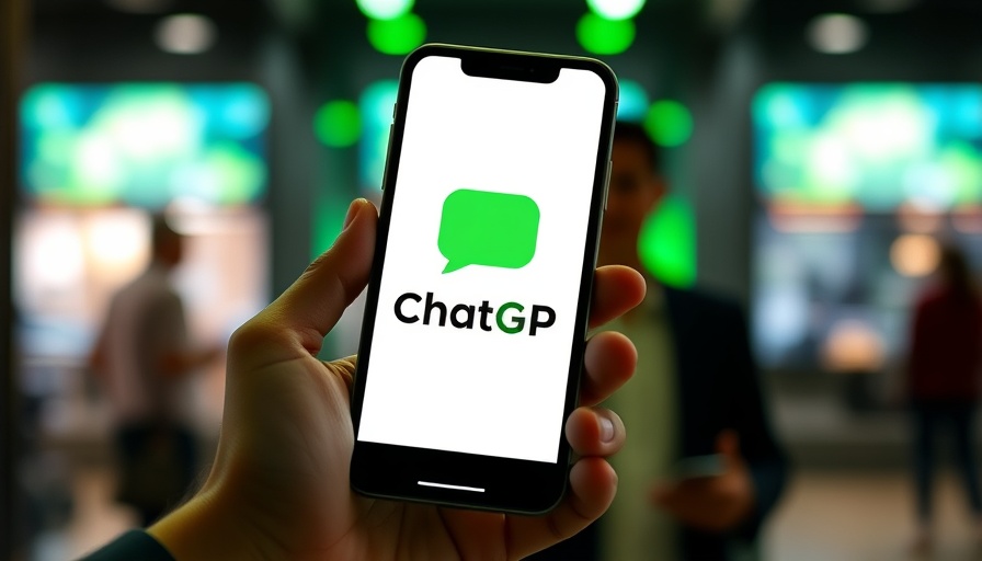 Smartphone with ChatGPT logo suggests OpenAI LinkedIn competitor.