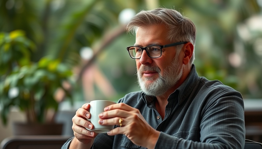 Casual man discussing AI Companies Generate Billions outdoors.