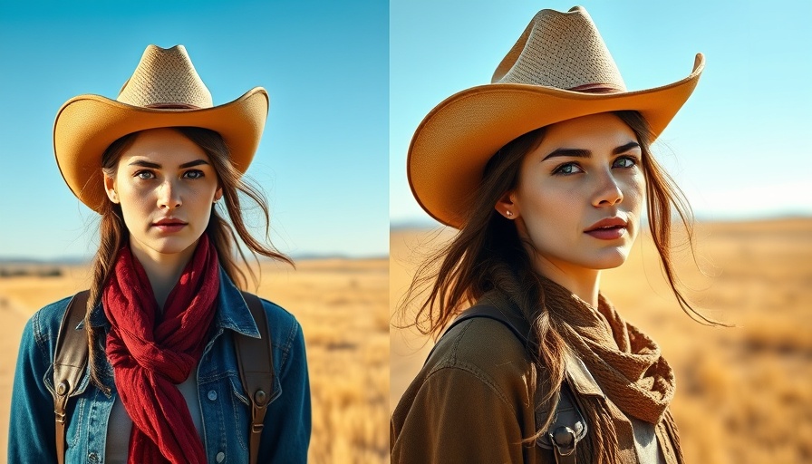 Snapchat Imagine Lens AI feature transforming woman into cowgirl.