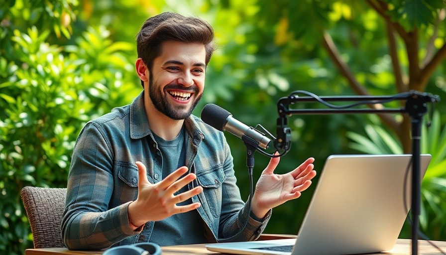 Smiling young man discussing AI's impact on creativity and wellness.