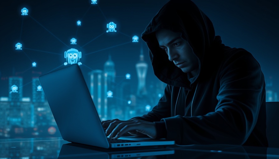 Mysterious figure depicting multi-agent systems in cybersecurity context.