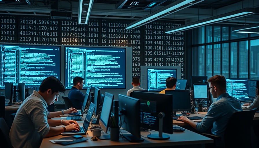 AI coding productivity challenges represented in a retro-style group coding scene.
