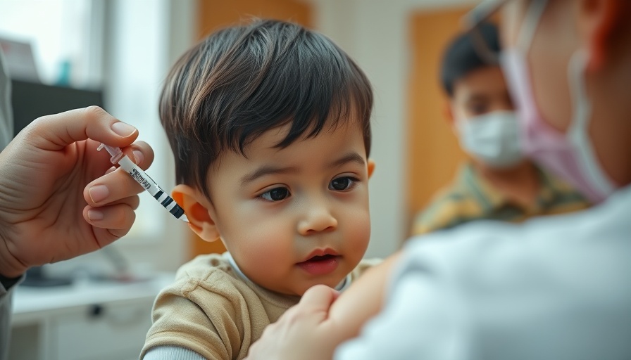 Kennedy Childhood Health Report: Child receiving vaccination at clinic.