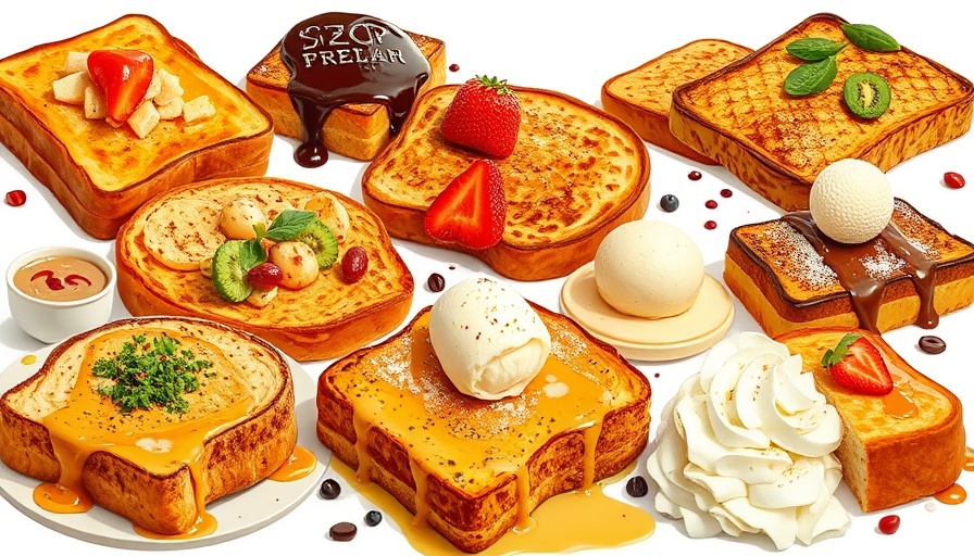 Collage of best French toast recipes with toppings.
