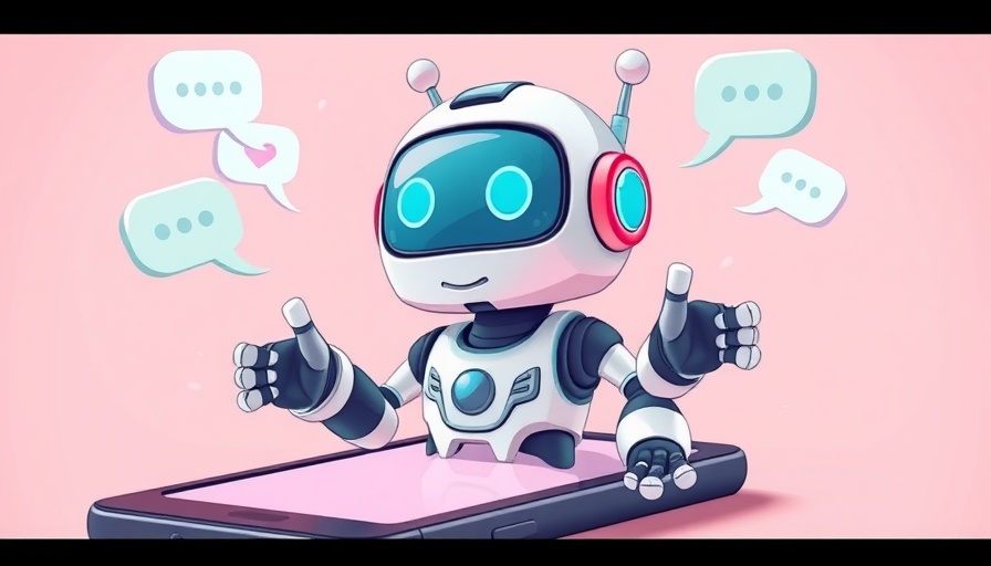 Cartoon chatbot with chat bubbles on pink background, chatbots for spiritual guidance