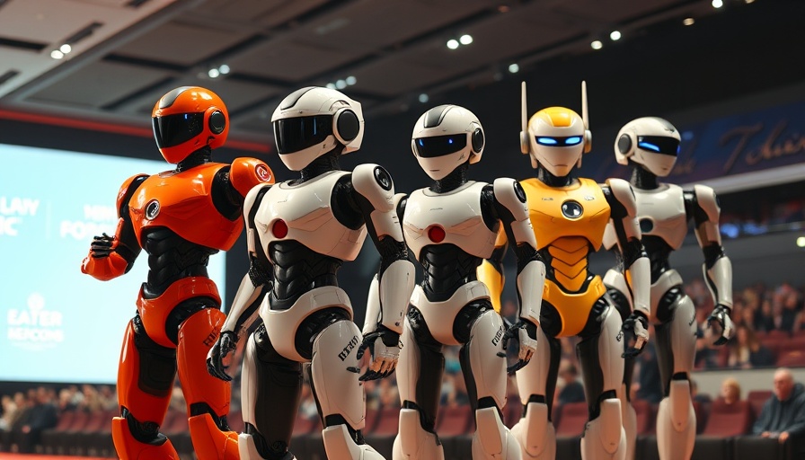 Chinese humanoid robots AI technology displayed in a futuristic setting.