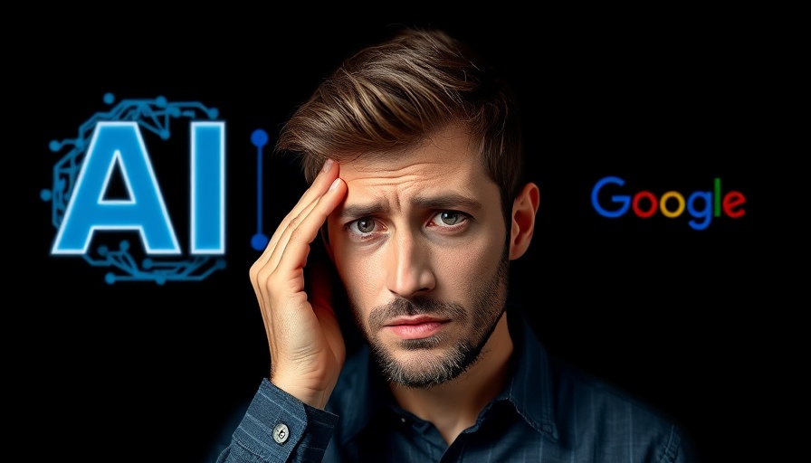 Person worried about AI bubble burst with Google logo.