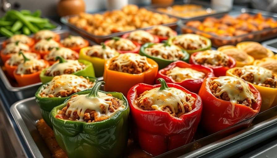 Colorful keto stuffed peppers in diverse styles with melted cheese.