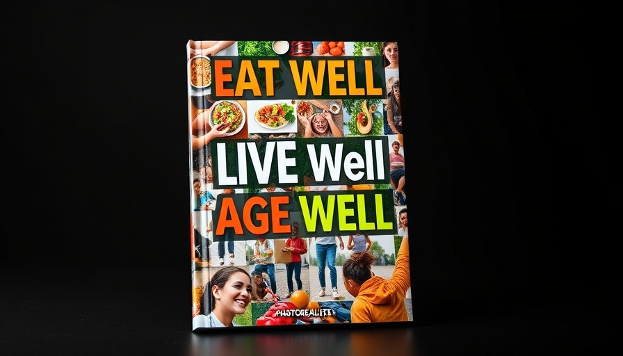Vibrant health and wellness book cover illustration.