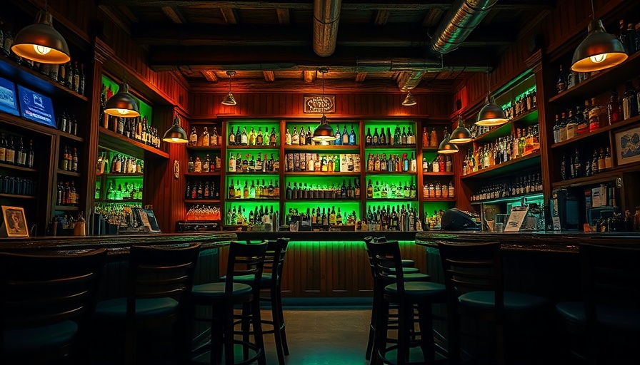 Rustic bar ready for St. Patrick's Day celebrations in Flatiron.