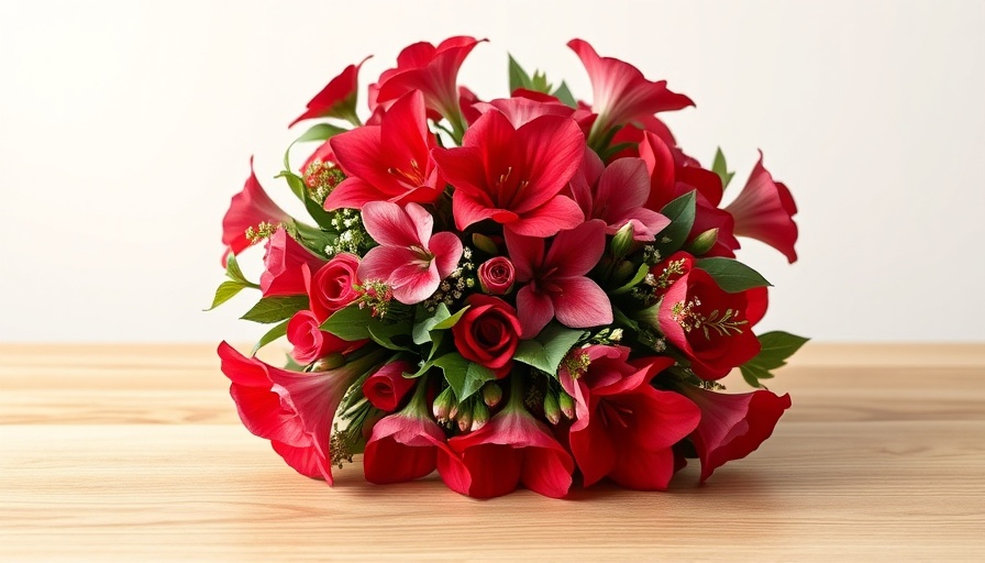 Vibrant floral bouquet on a table - Valentine's Day Gift Guide Flatiron.