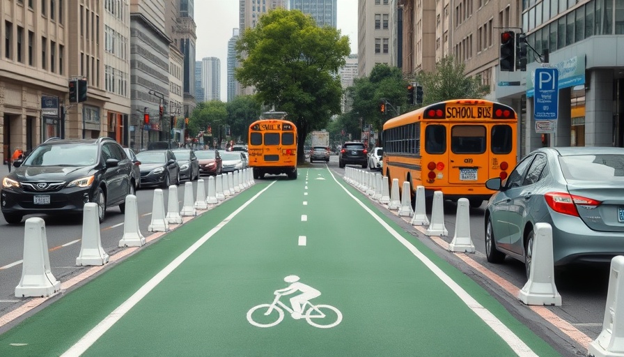New York City bike lanes safety with green lane and protective barriers