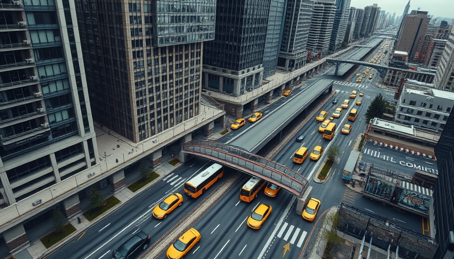 View of urban development near 12th Ave, showcasing traffic and cityscape.