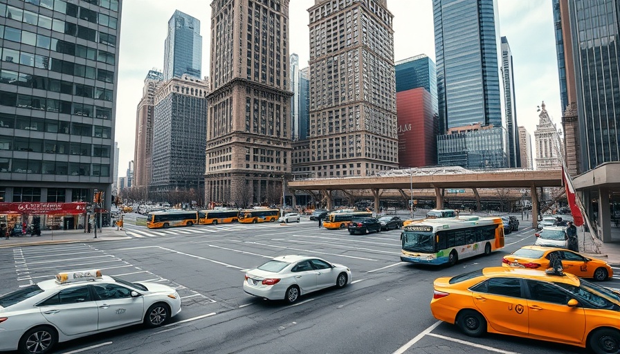 Urban scene in NYC depicting potential affordable housing development.
