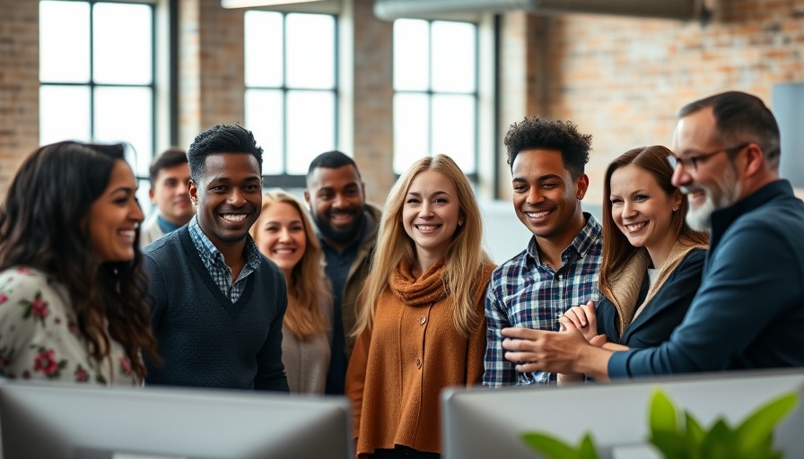 Diverse team collaborating in modern office, Building an AI-Driven Team.