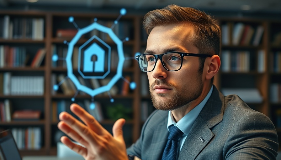 AI Automation for Small Business: Virtual AI interface in office