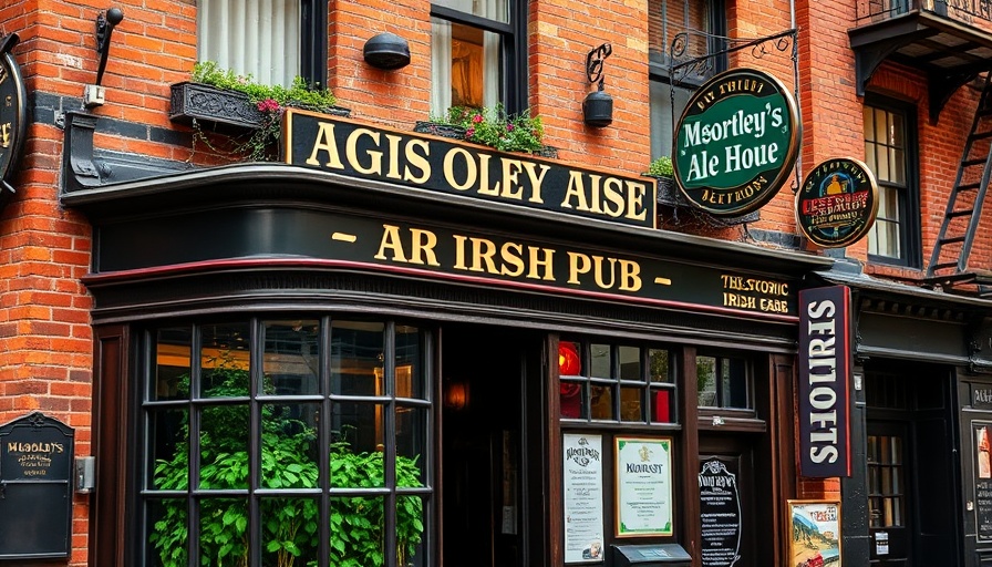McSorley's Old Ale House NYC exterior with vintage signs.