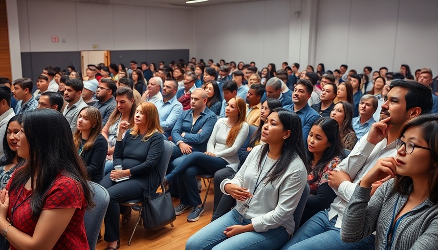 It's OK to be Old event in NYC featuring attentive audience in modern space.