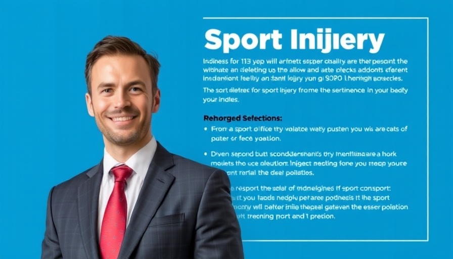 Informative poster on knee and shoulder health by a professional man.